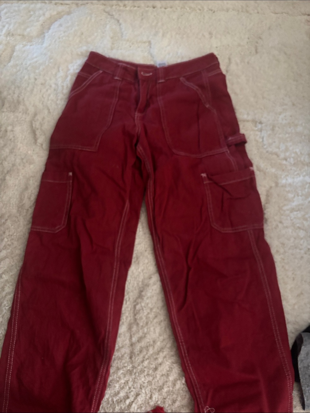 Garage Women's Boyfriend Jeans - Burgundy